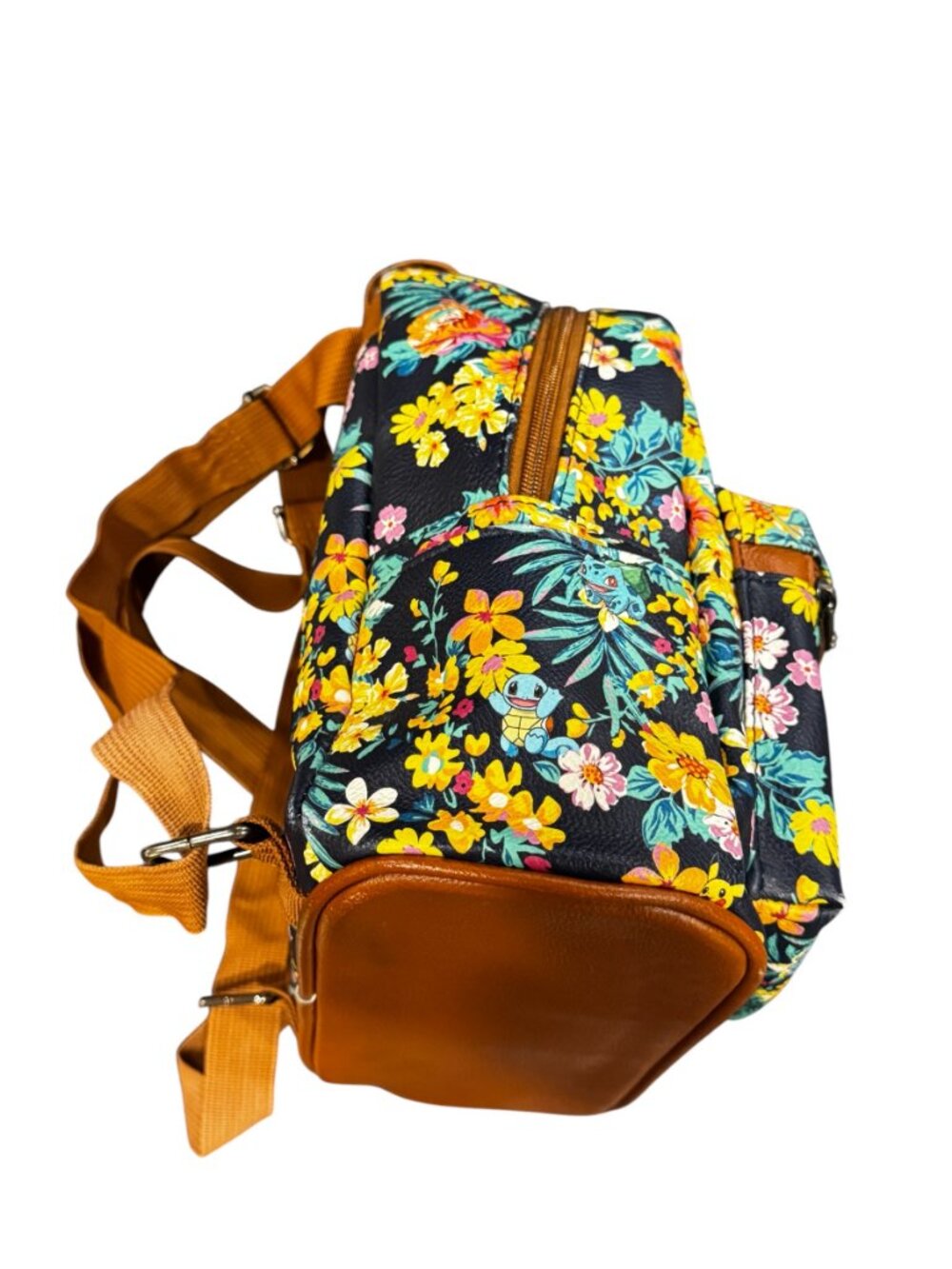 Loungefly Pokémon Tropical Floral Starter Mini Backpack Pikachu Bulbasaur Charma - Picture 4 of 6